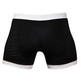Black Vale Tudo Shorts with White Trim